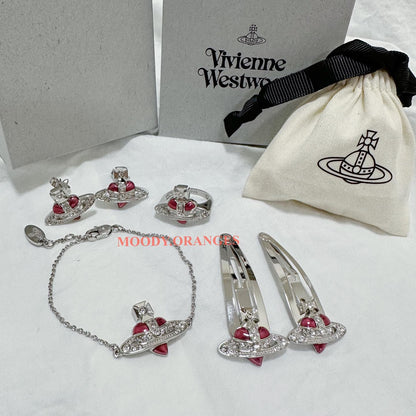 Vivienne Westwood Diamente Heart Series - MOODY ORANGES