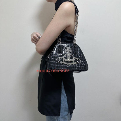 Vivienne Westwood Vintage Black Crocs Yasmine Bag - MOODY ORANGES