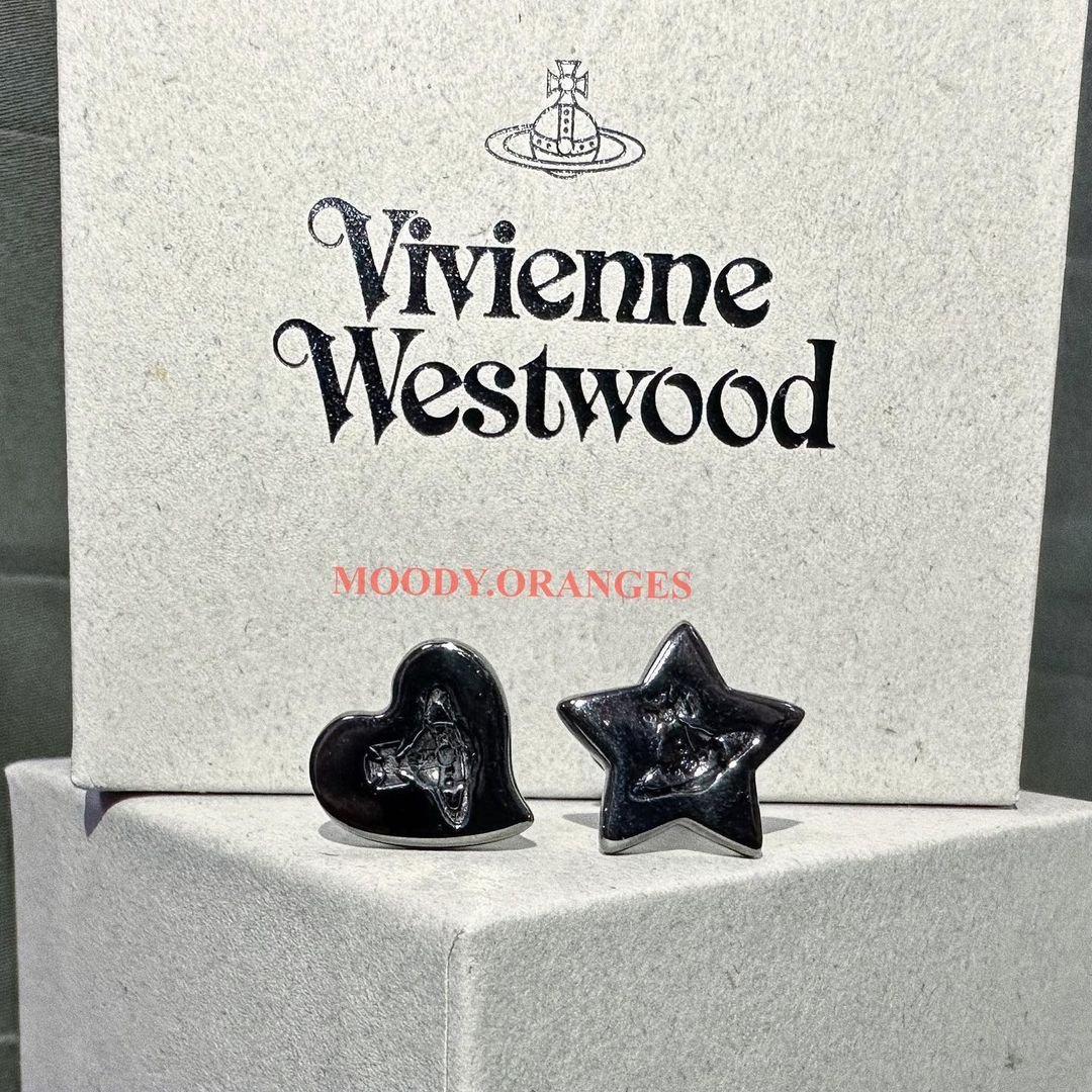 Vivienne Westwood Star-Heart Earrings - MOODY ORANGES