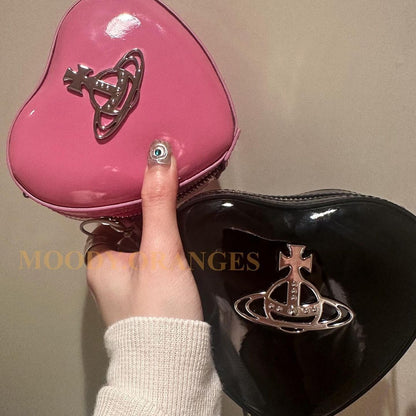 Vivienne Westwood Louise Heart Bag - MOODY ORANGES