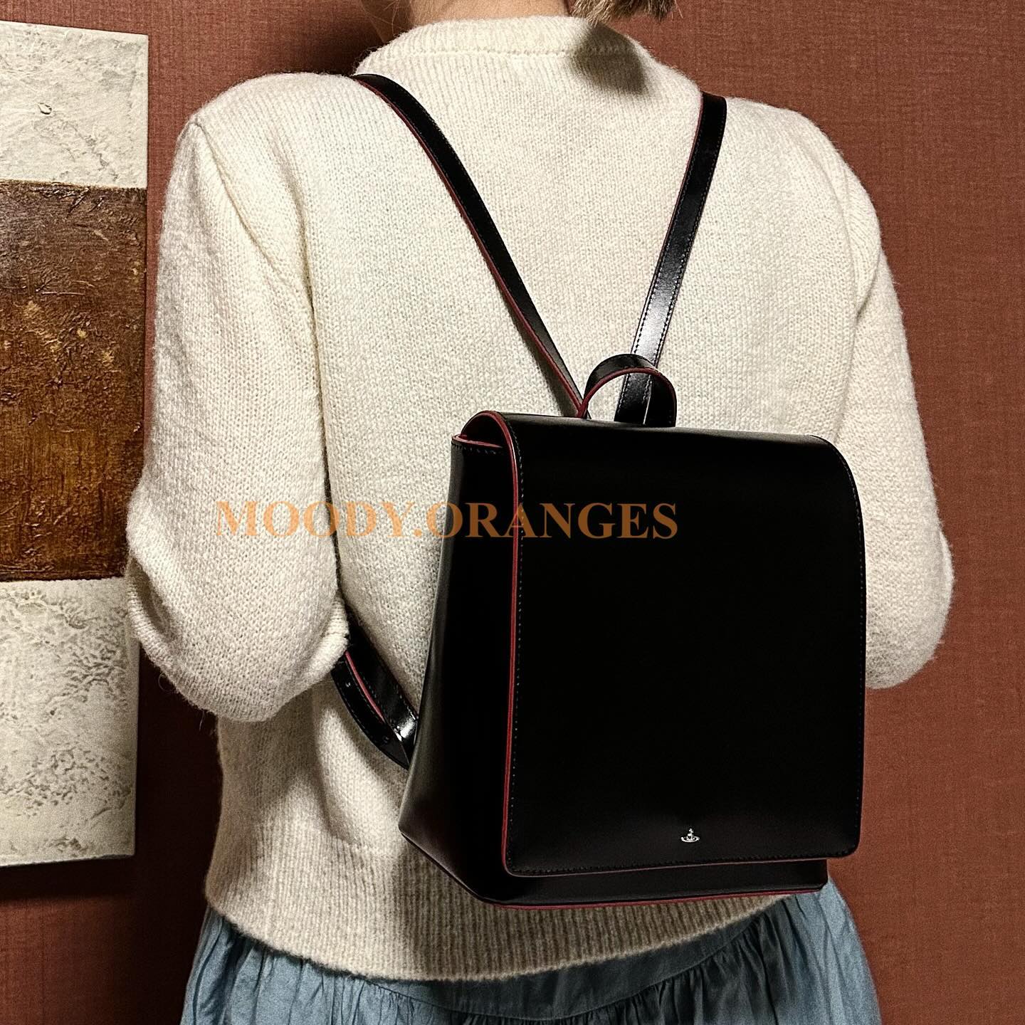 Vivienne Westwood Simple Tiny Orb Backpack - MOODY ORANGES