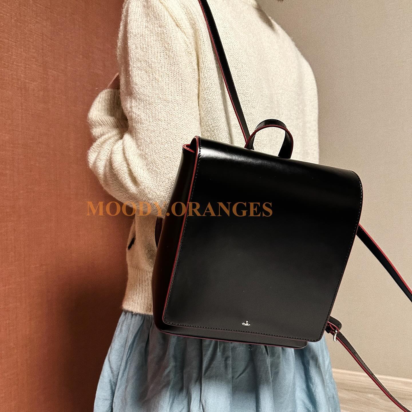 Vivienne Westwood Simple Tiny Orb Backpack - MOODY ORANGES