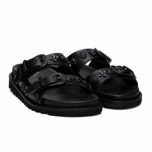 Toga Pulla Black Buckle Sandals