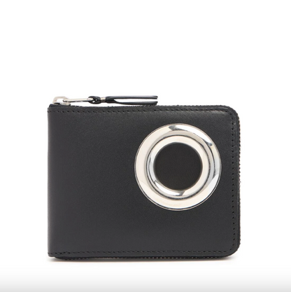 Comme des Garçons Wallet Silver eyelet wallet