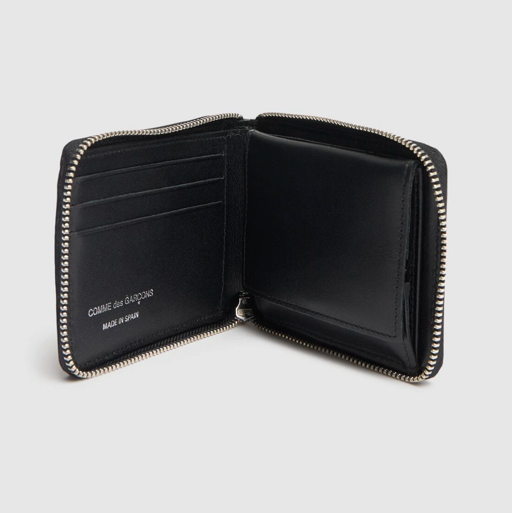 Comme des Garçons Wallet Silver eyelet wallet