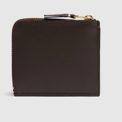 Comme des Garçons Wallet Brown Outside pocket zip wallet