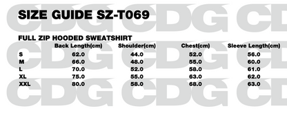 FULL ZIP HOODED SWEATSHIRT