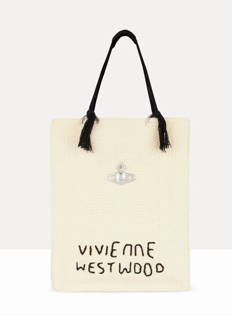 Vivienne Westwood Mabel Crochet Tote Bag | MOODY ORANGES Vivienne Westwood Mabel Crochet Tote Bag | MOODY ORANGES