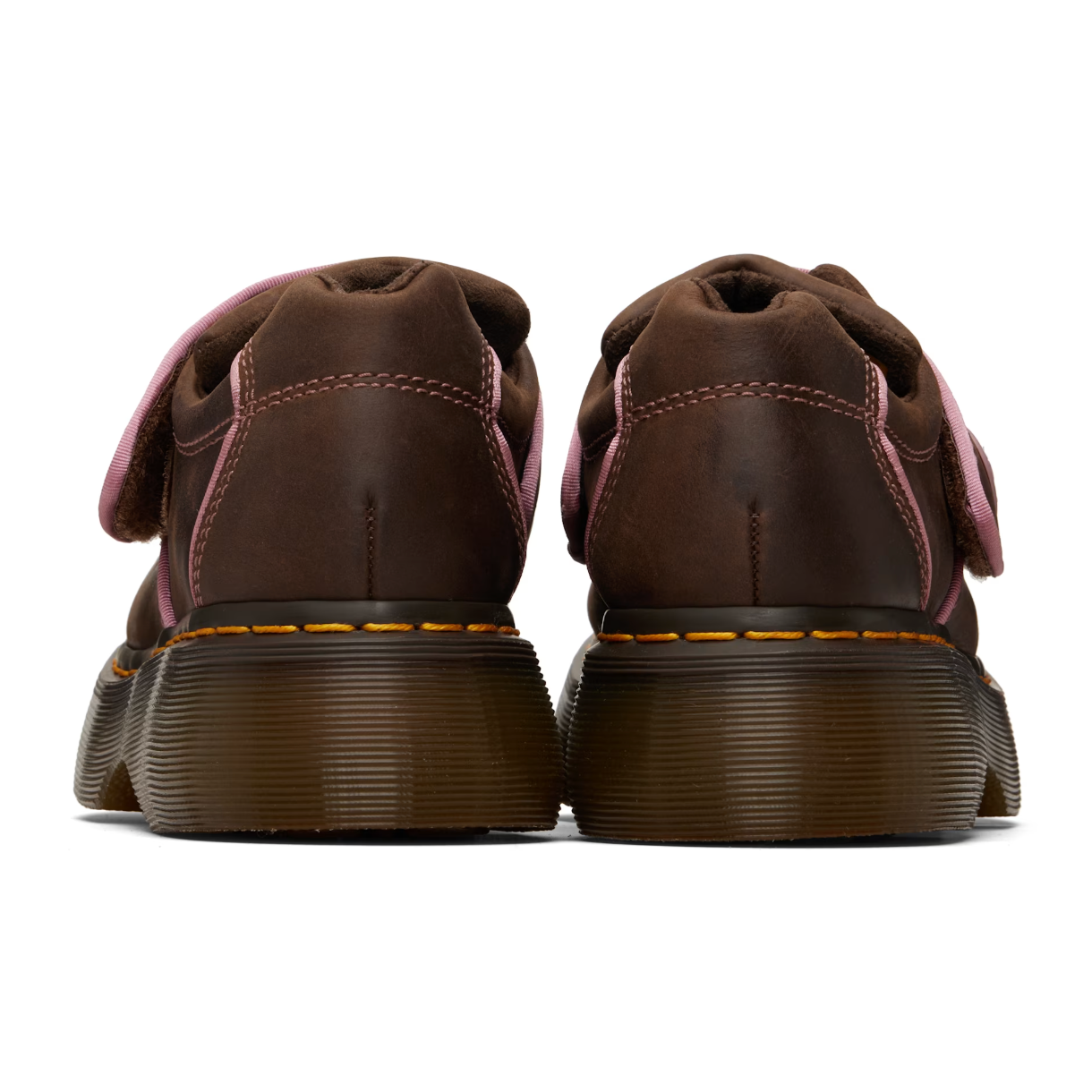 Dr. Martens Brown Buzz Strap Wyoming Loafers - MOODY ORANGES
