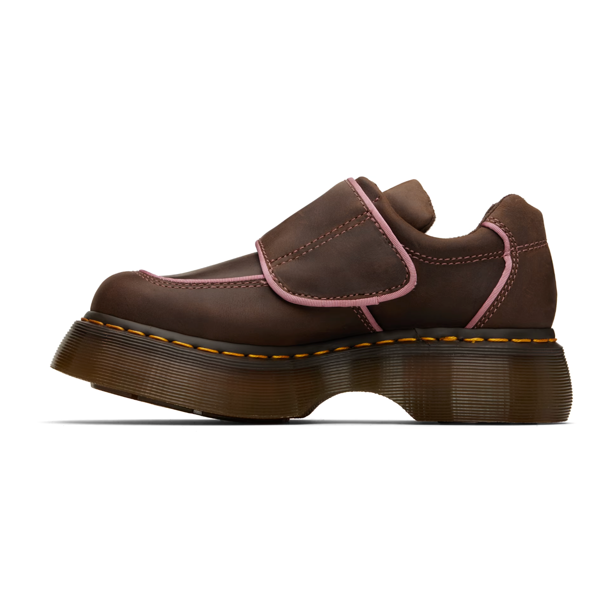 Dr. Martens Brown Buzz Strap Wyoming Loafers - MOODY ORANGES