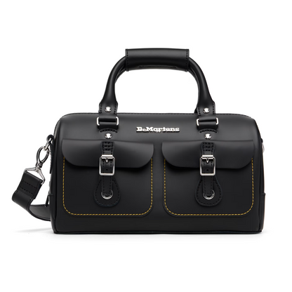 Dr. Martens Black Kieve Leather Top Handle Bag - MOODY ORANGES