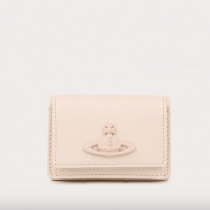 Vivienne Westwood Tri-fold Leather Wallet - MOODY ORANGES