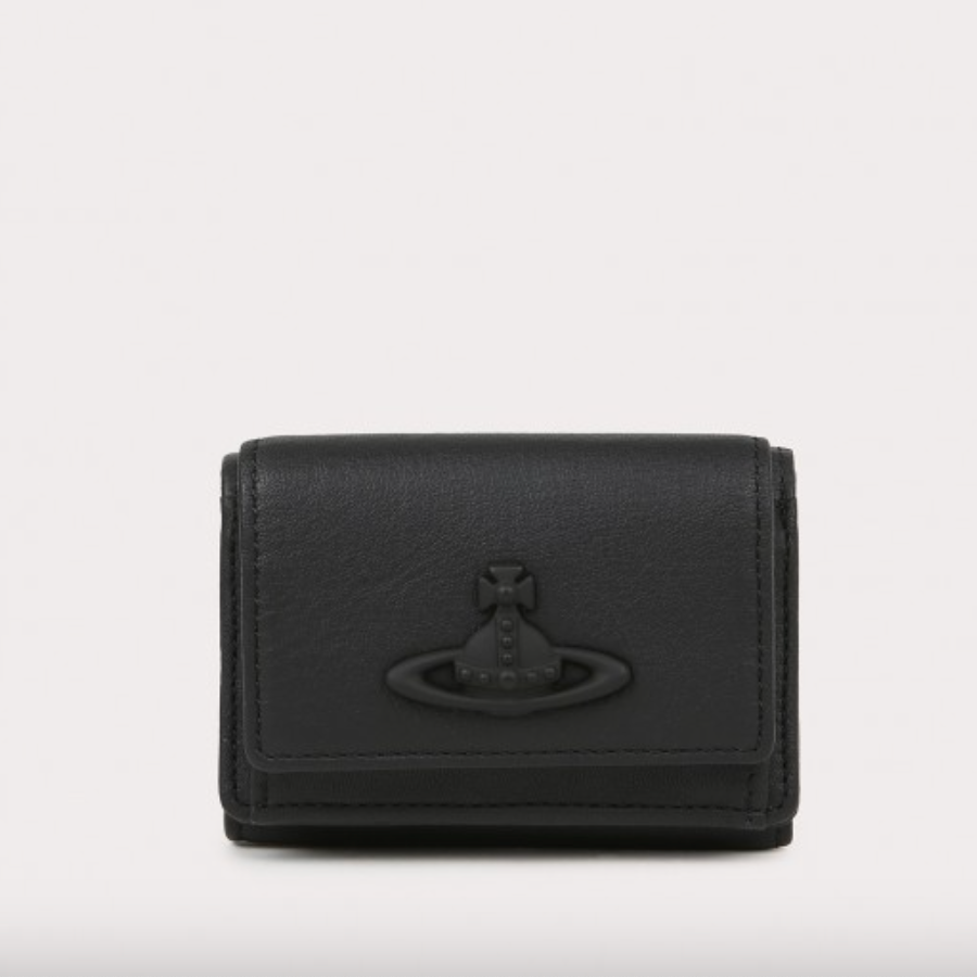 Vivienne Westwood Tri-fold Leather Wallet - MOODY ORANGES