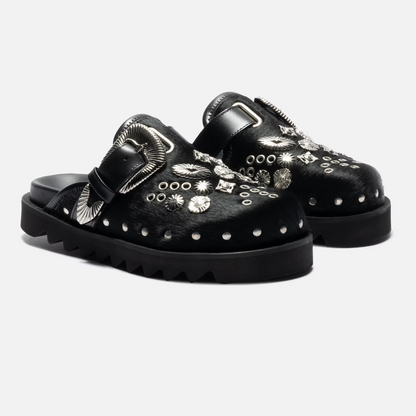 Toga Pulla Black Pony Mule