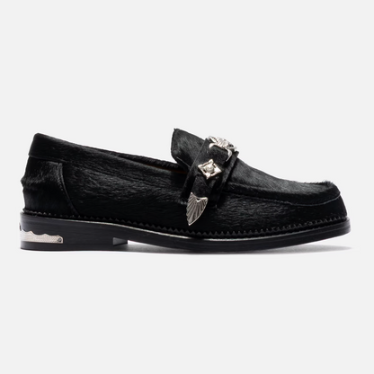 Toga Pulla Black Pony Loafer