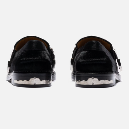 Toga Pulla Black Pony Loafer