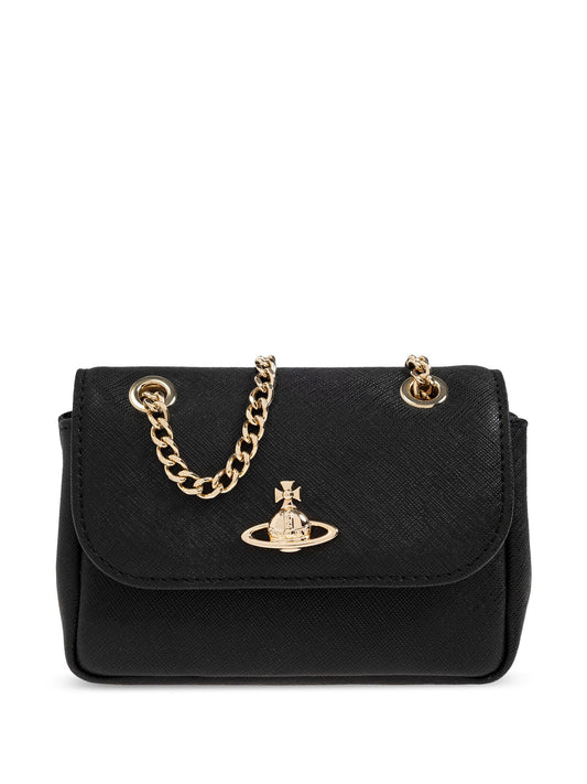 Vivienne Westwood Small B/G Saffiano Shoulder Bag