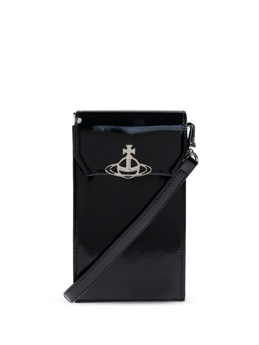 Vivienne Westwood Patent-finish phone bag