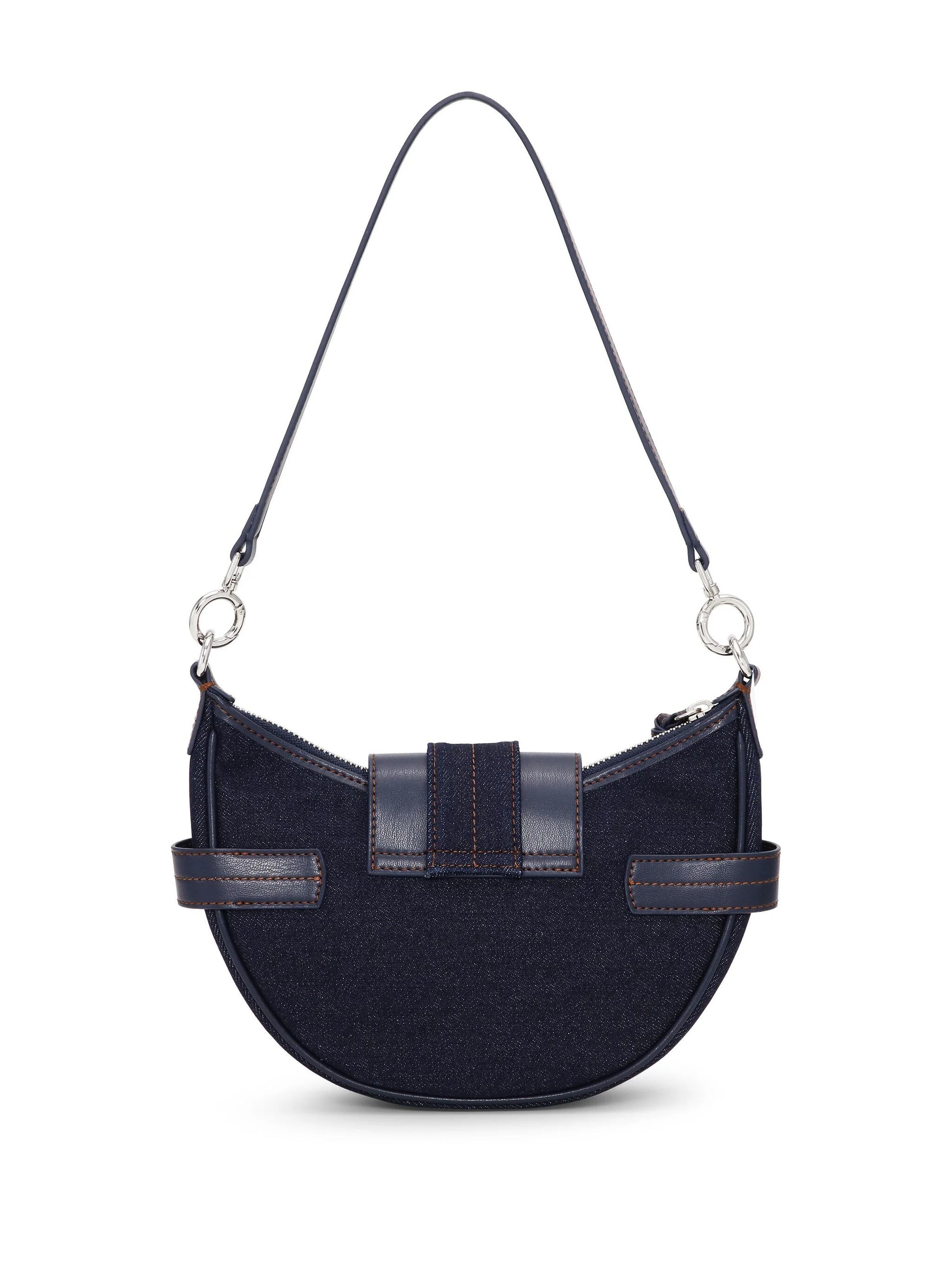 Ganni Small Bucky Denim Crossbody Bag - MOODY ORANGES