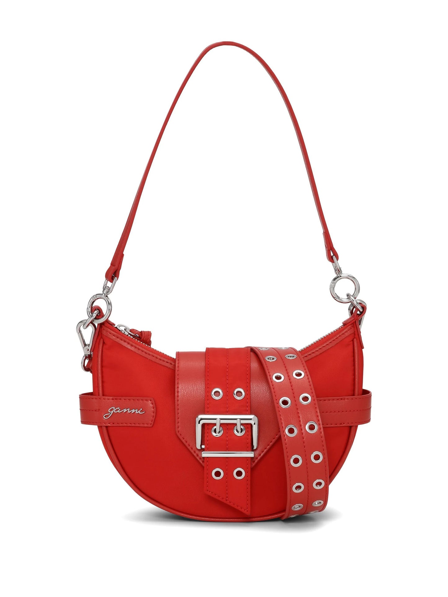 Ganni Small Bucky Red Crossbody Bag - MOODY ORANGES