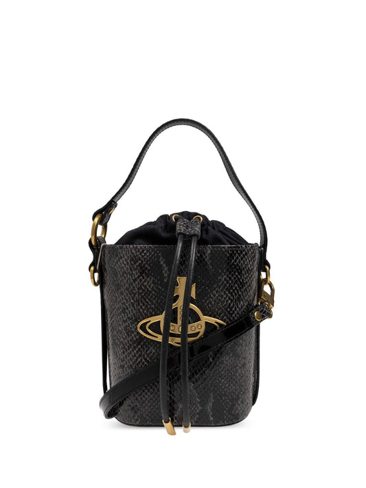 Vivienne Westwood Orb-plaque goat skin bucket bag