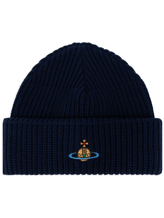 Vivienne Westwood Orb-embroidered beanie