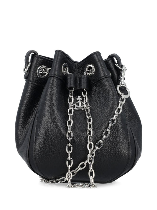 Vivienne Westwood Black Small Chrissy bucket bag