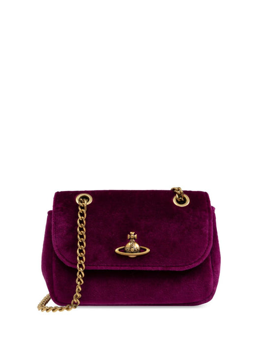 Vivienne Westwood Purple Velvet Shoulder bag