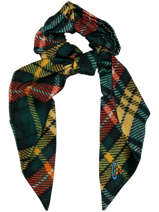 Vivienne Westwood Harris Tweed-print scrunchie