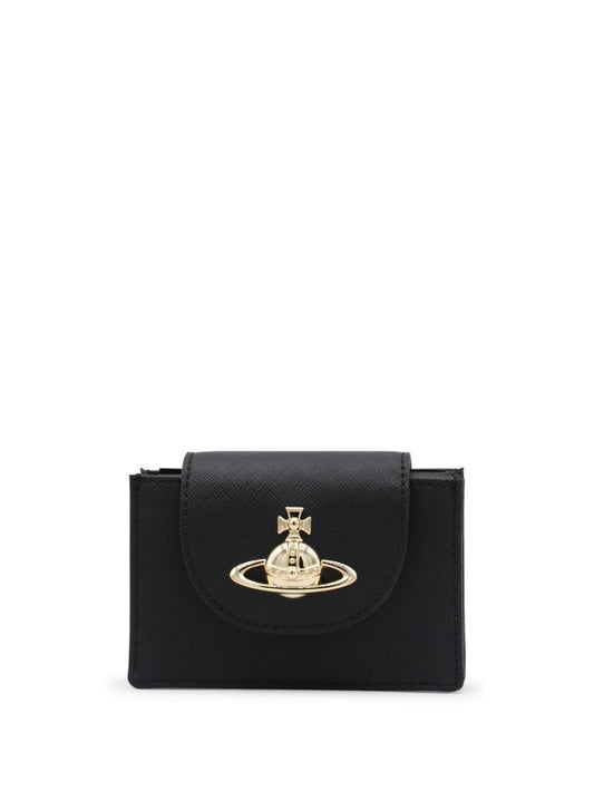 Vivienne Westwood B/G Orb-plaque cardholder