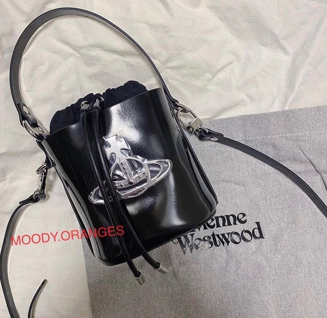 Vivienne Westwood Daisy Patent Leather Bucket Bag