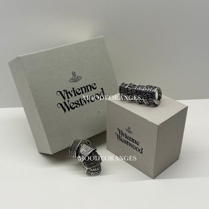 Vivienne Westwood Josephus Armour Ring - MOODY ORANGES