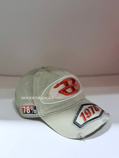 Diesel Baseball Cap with Embroidered Patches