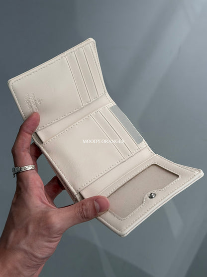 Vivienne Westwood Tri-fold Black Silver Wallet