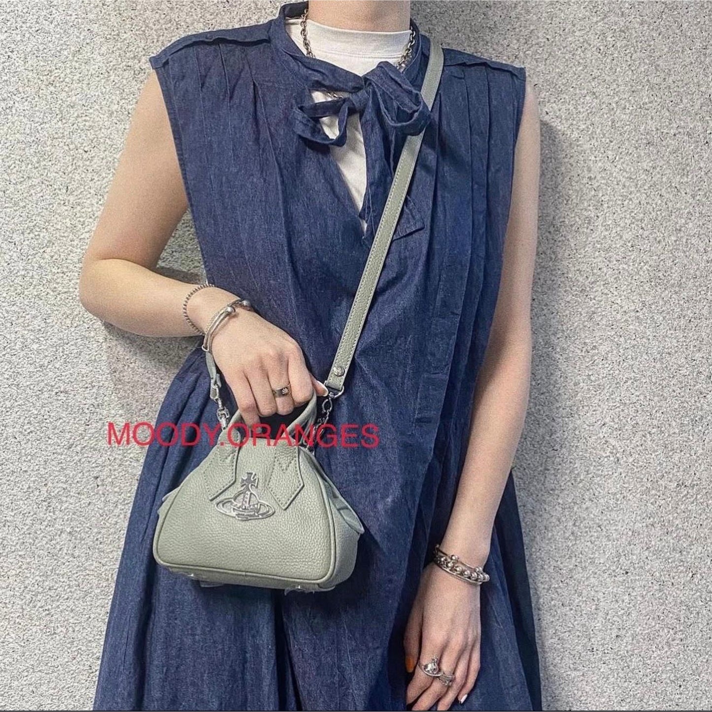 Vivienne Westwood Yasmine Bag Necklace / Mini Yasmine Bag - MOODY ORANGES
