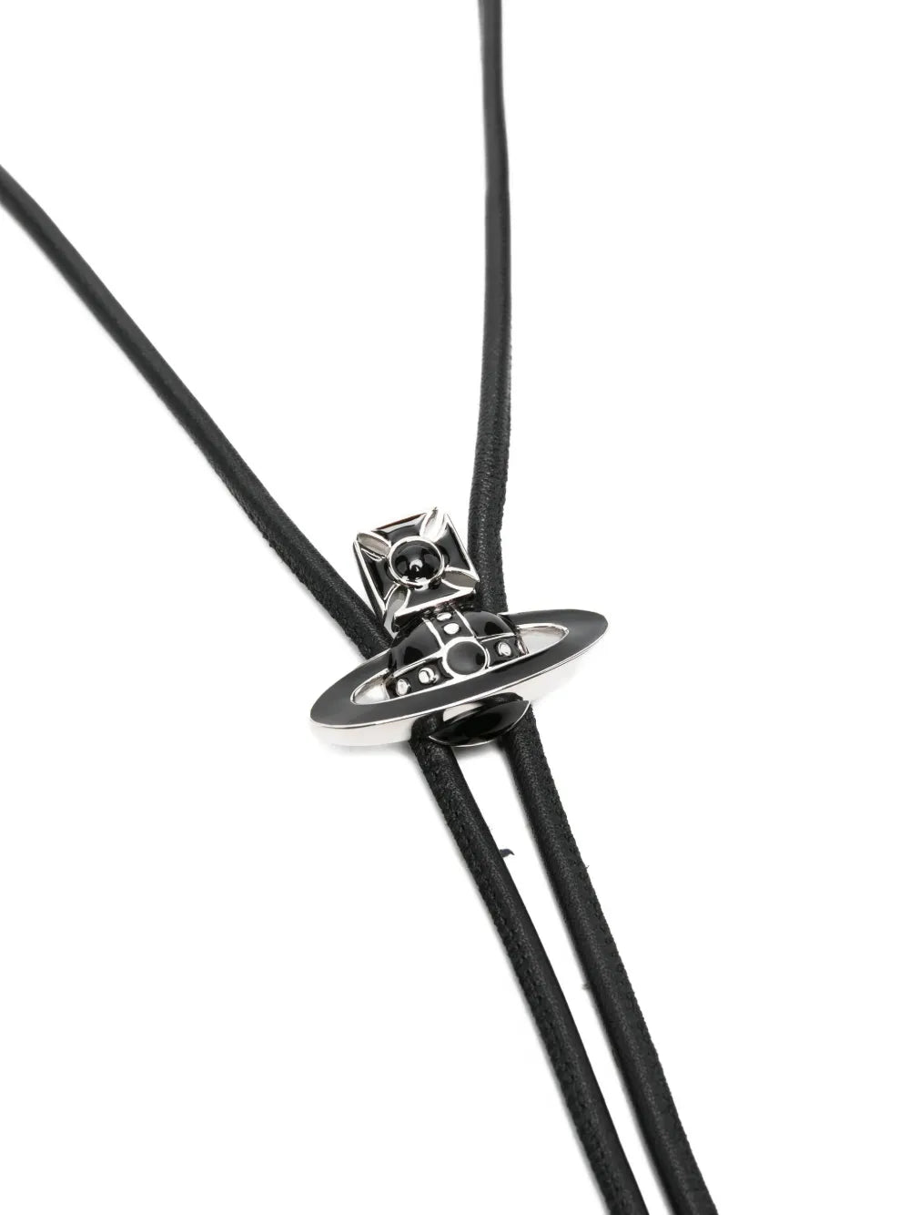 Vivienne Westwood Black Leather Bolo Tie