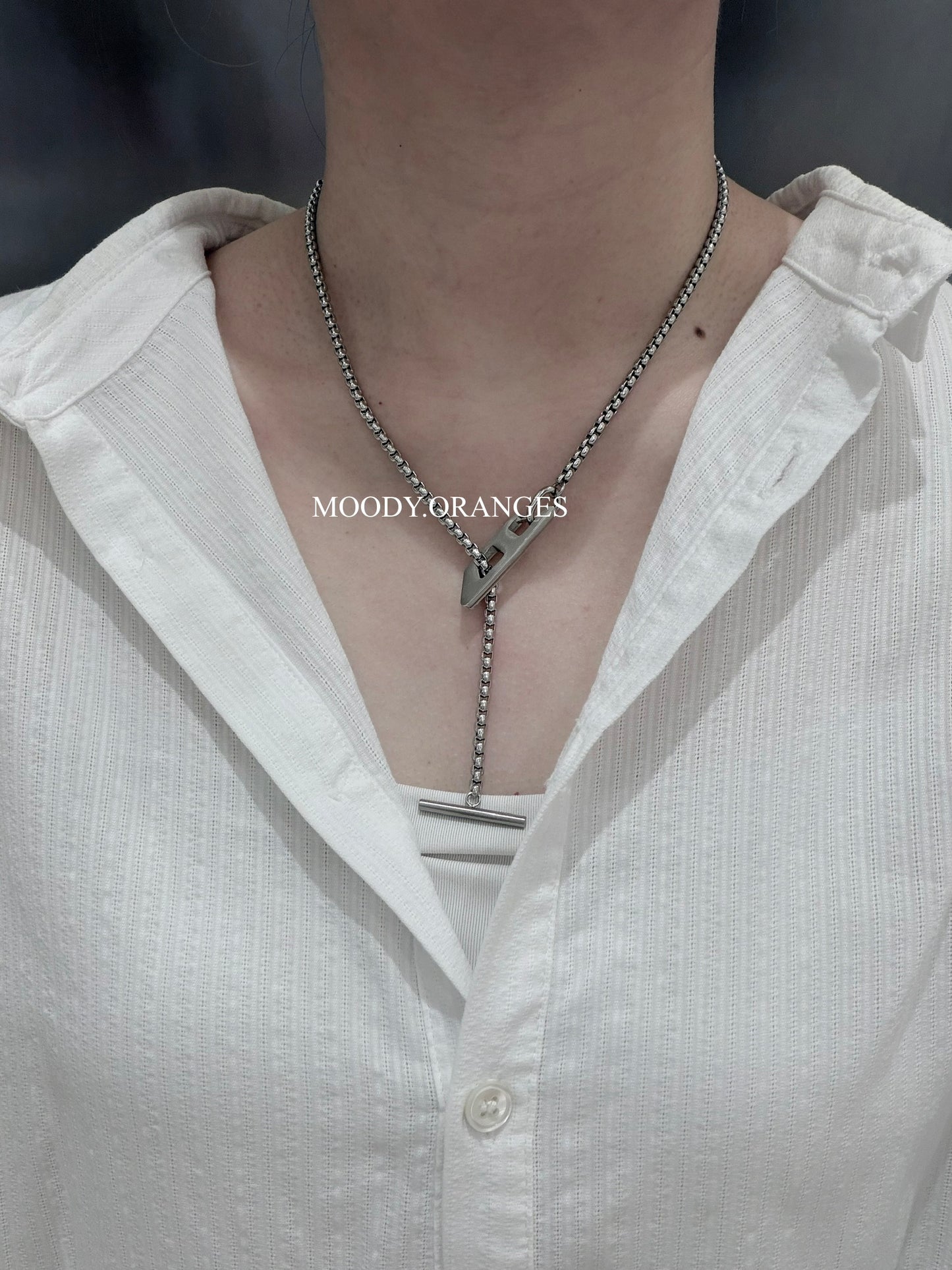 Diesel Stainless Steel Chain Necklace