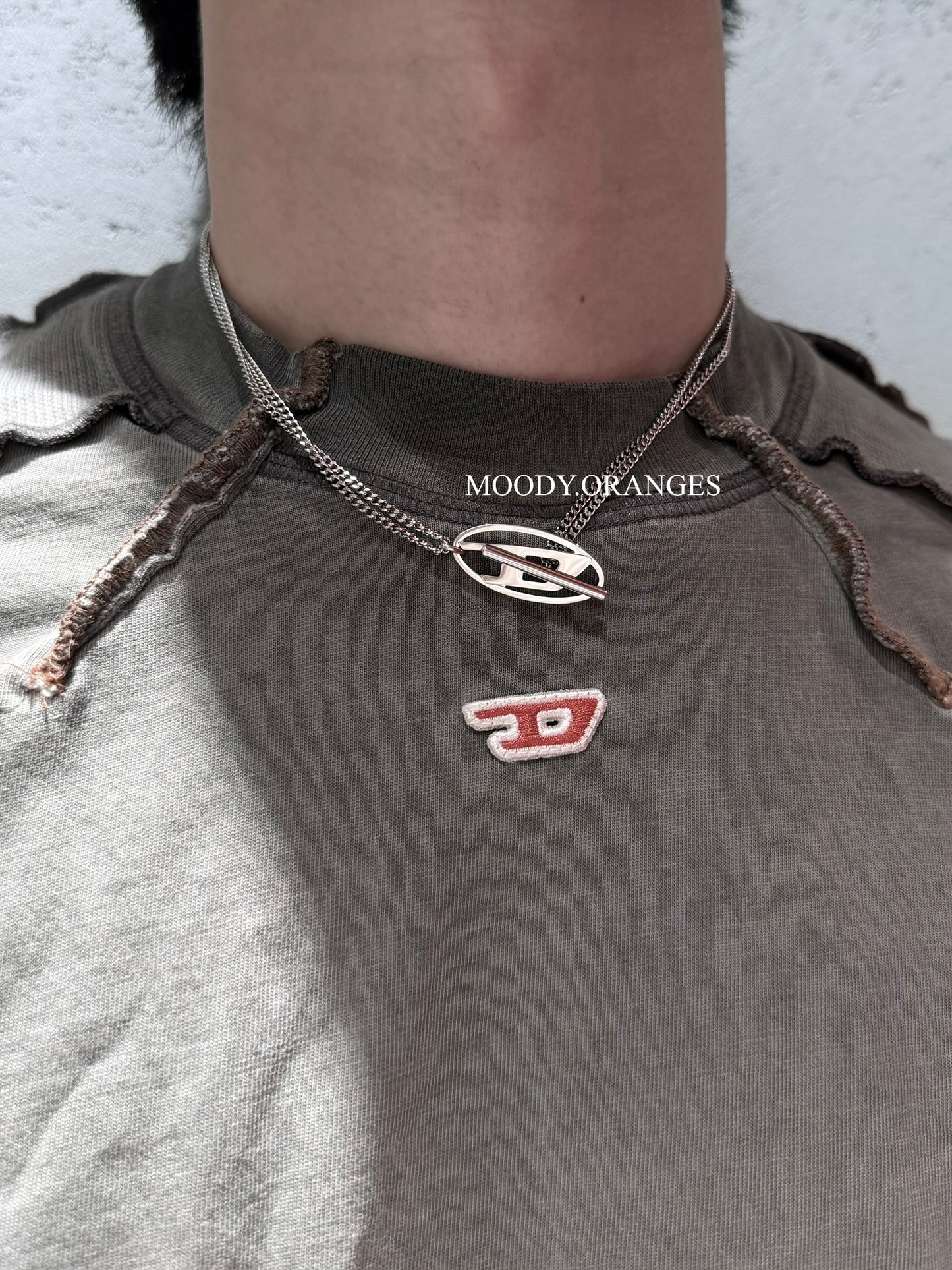 Diesel Stainless Steel Chain Necklace