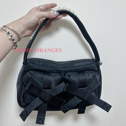 Simone Rocha Black Classic Bow shoulder bag