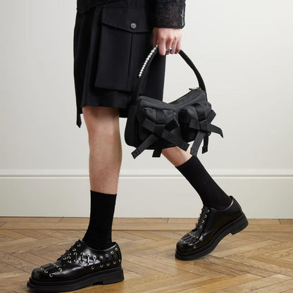 Simone Rocha Black Classic Bow shoulder bag