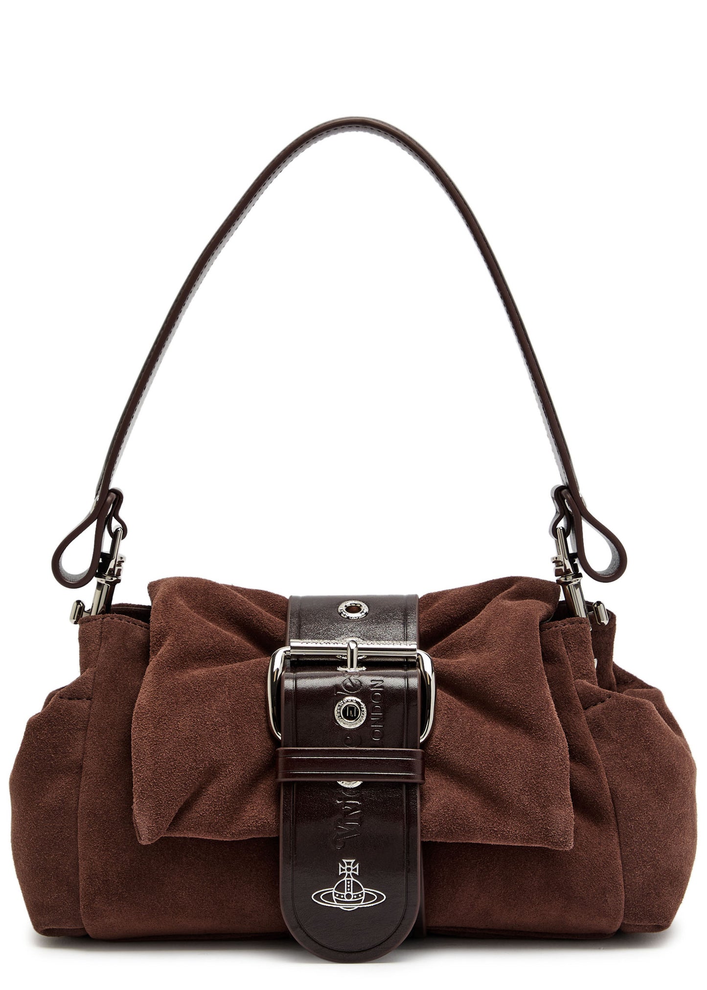 Vivienne Westwood Black Velvet Treasure Hazel Bag