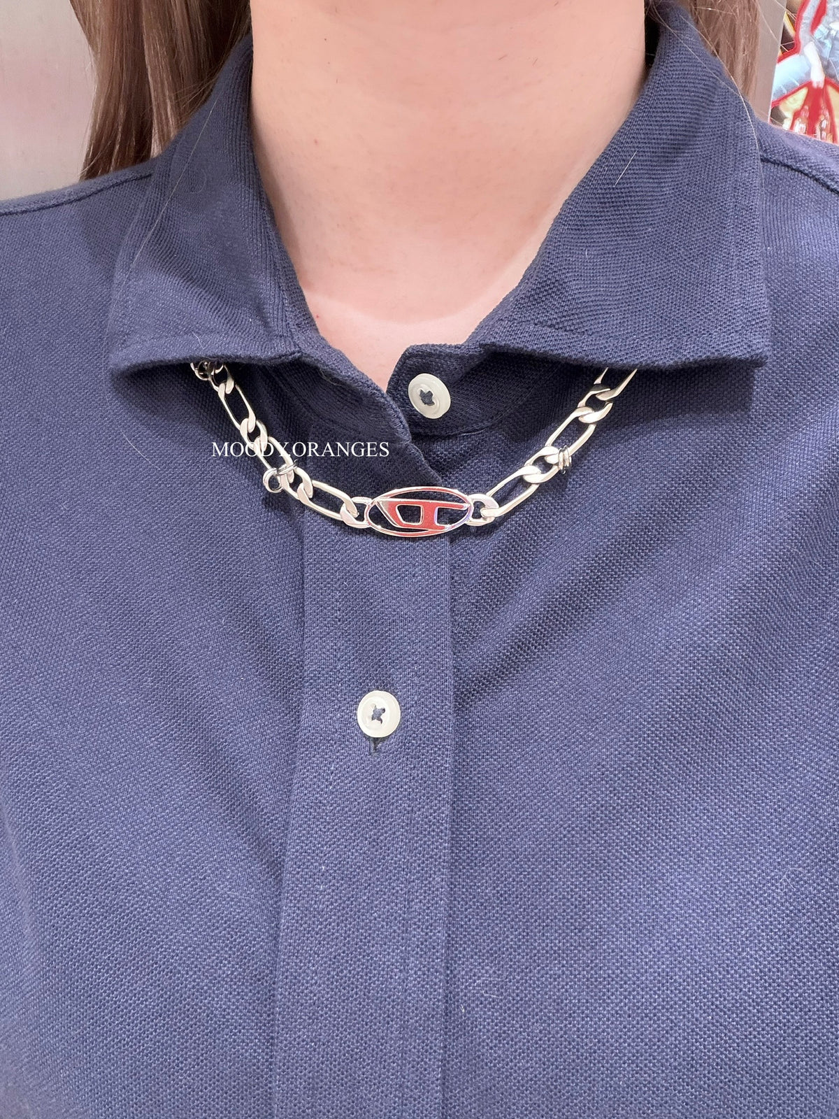 Vivienne Westwood Stainless Steel and Brass Necklace - MOODY ORANGES