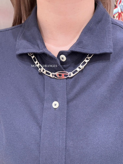 Vivienne Westwood Stainless Steel and Brass Necklace - MOODY ORANGES