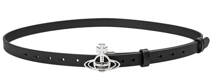 Vivienne Westwood Black/Silver Orb Belt