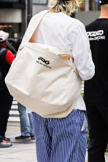 CDG COTTON CANVAS POSTMAN BAG