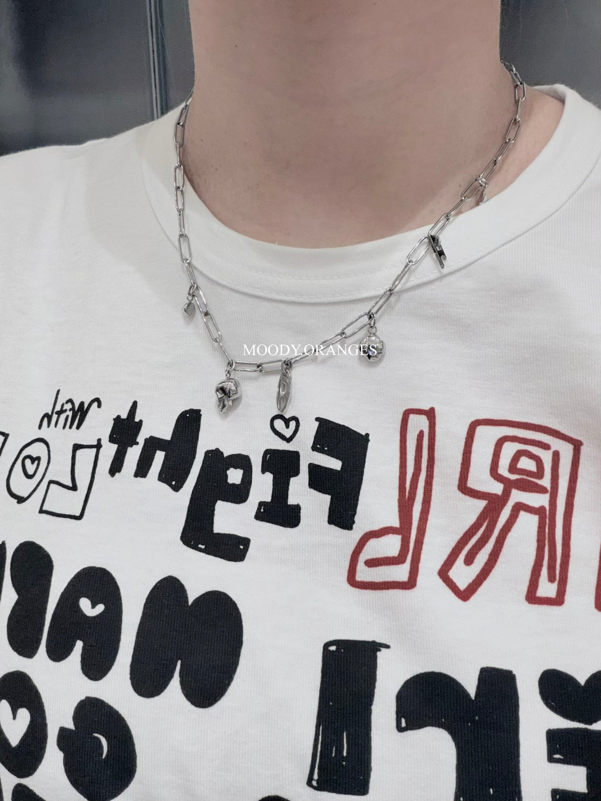 Diesel Stainless Steel Charm Necklace & Bracelet - Silver