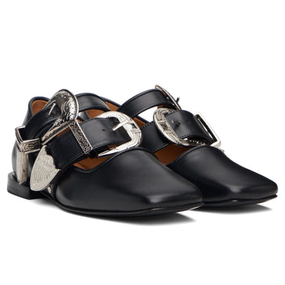 Toga Pulla Double Buckle Ballerina Flat