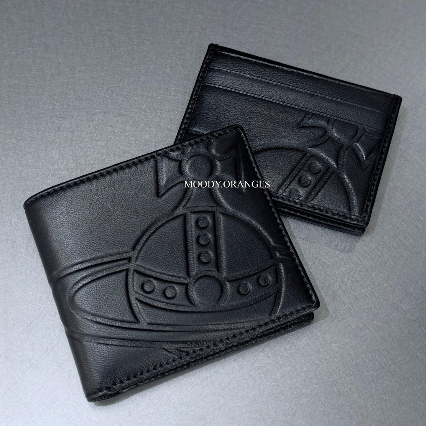 Vivienne Westwood MAN Embossed Orb Nappa Wallet and Card Holder