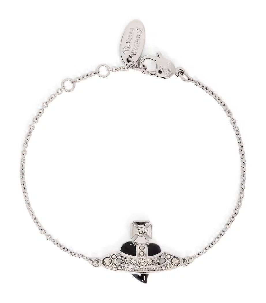 Vivienne Westwood Black Diamante Bracelet - MOODY ORANGES