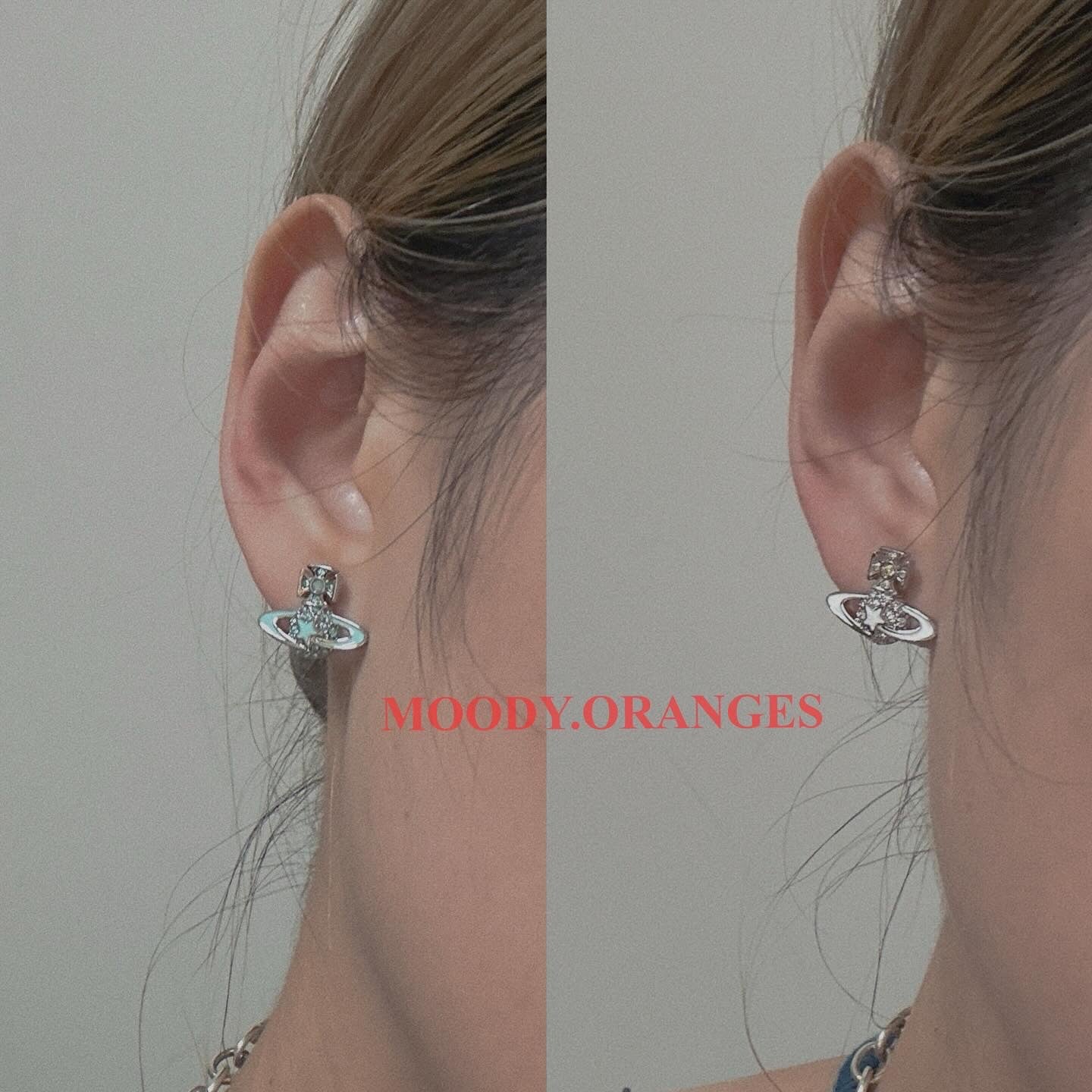 Vivienne Westwood Darlene Crystal Star Stud Earrings - MOODY ORANGES